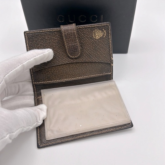 Gucci Vintage Card Holder W/ box, Care Card & Tissue Paper - Picture 11 of 11